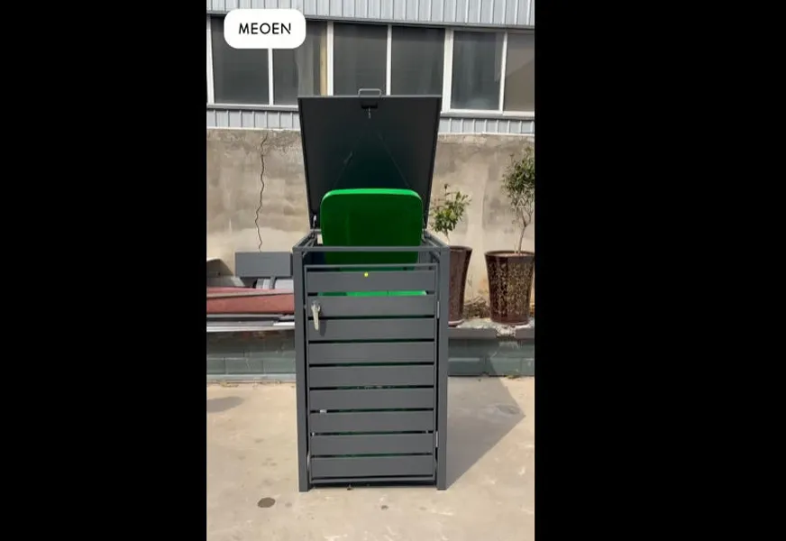 Stylish Trash Bin Storage,Throwing trash with one hand