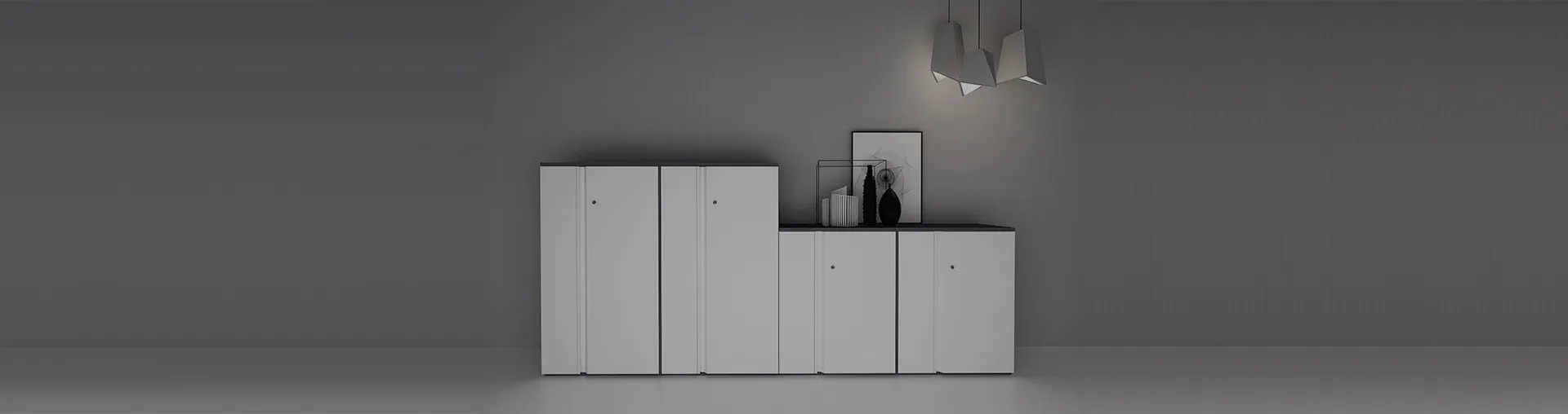 Wood Grain Transfer Filing Cabinet