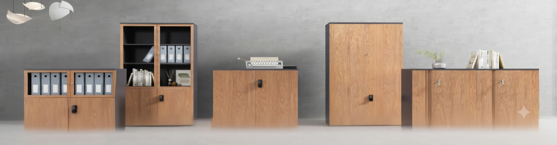 Wood Grain Transfer Filing Cabinet